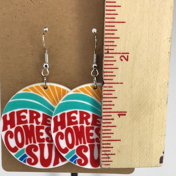 Summer Dangle Earrings Cute Acrylic - Picture 2 of 2